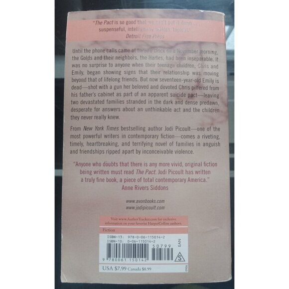 The Pact by Jodi Picoult PB Emotional Drama Novel Teen Tragedy - Picture 2 of 2